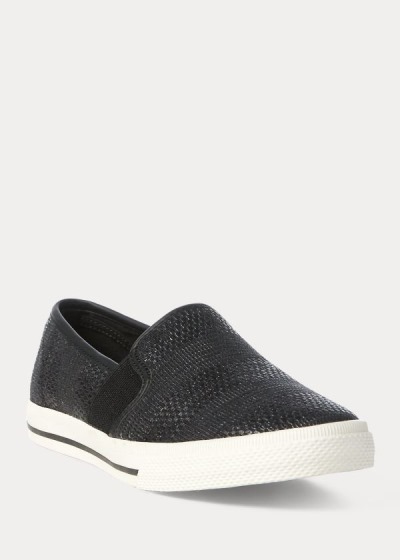 Ralph Lauren Jinny Woven Slip-On Sneakers Dame Danmark (IFRCM1685)